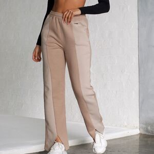 Contrast Panel Wide Leg Jogger